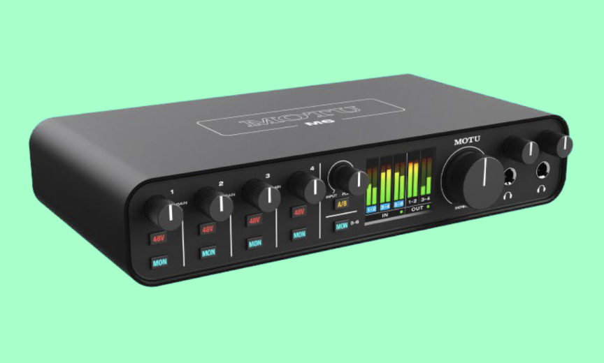 MOTU M6 — портативный шестиканальный интерфейс с MIDI-разъемами