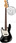 4-струнная бас-гитара для левши Fender Std Jazz Bass LH PF BK
