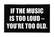 Стикер и наклейка Bandshop Sticker If The Music is Too