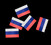 Конфетти GLOBAL EFFECTS Российский флаг