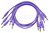 Патчкабель Black Market Modular patchcable 5-Pack 100 cm violett