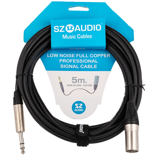Аудиокабель SZ-Audio Jack 6,3 - XLR 5m