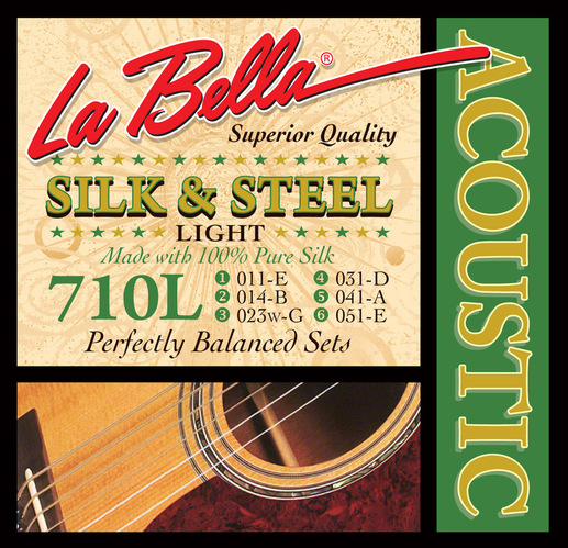 Струны для акустических гитар La Bella 710L