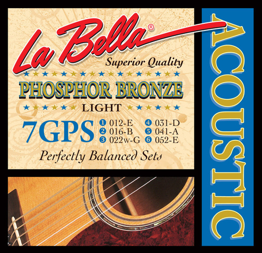 Струны для акустических гитар La Bella 7GPS