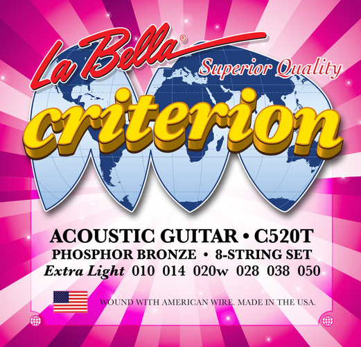 Струны для акустических гитар La Bella C520T