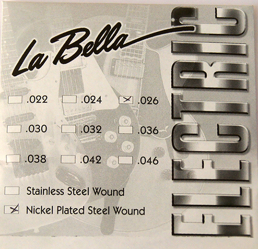 Отдельная струна La Bella EL026