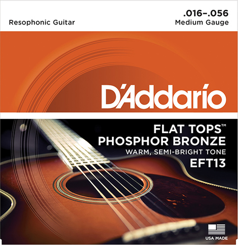 Струны для акустических гитар D'Addario EFT13 FLAT TOPS