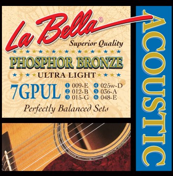 Струны для акустических гитар La Bella 7GPUL