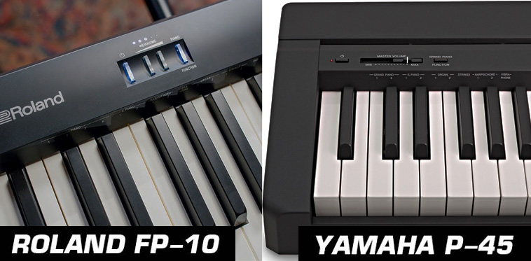 Интерфейс Yamaha P-45 и Roland FP-10
