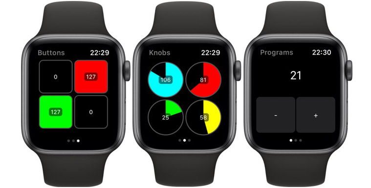 Приложение MidiWrist для Apple Watch