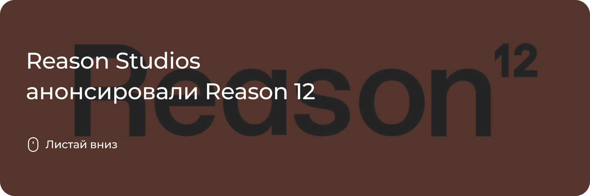 Reason Studios анонсировали Reason 12