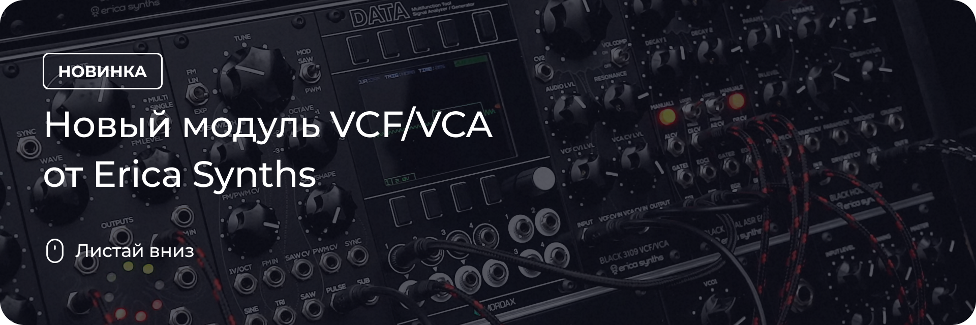 Новый модуль VCF/VCA от Erica Synths