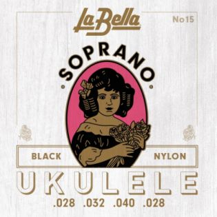 Струны для укулеле La Bella 15-Black