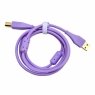 DJ TechTools DJTT USB Chroma Cable Purple 1.5m, straight