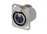 Разъем XLR панельный NEUTRIK NC3FD-LX NEUTRIK NC3FD-LX