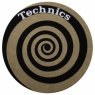 Technics Slipmats Spiral Golden Black/Golden