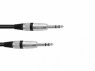 Omnitronic Jack Cable 6.3 stereo 0.5m BK Road