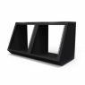 Studio Desk Floor rack cabinet set Black