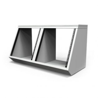 Studio Desk Floor rack cabinet set White