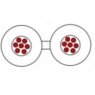 Draka DR speaker 2x2,5 flat Draka DR speaker 2x2,5 flat