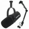 Shure MV 7 Black Stand Bundle