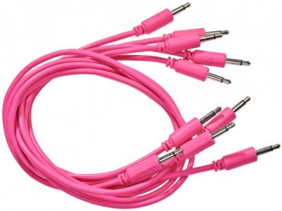 Black Market Modular Patch Cable 5-pack 25 cm pink