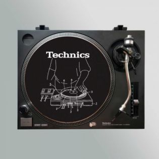 Stereo Slipmats Technics Scheme Black 3мм