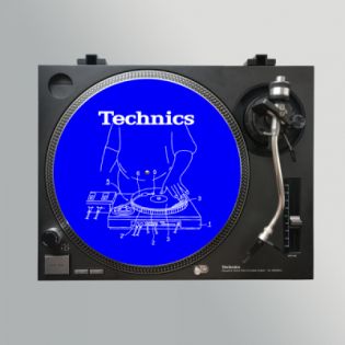 Stereo Slipmats Technics Scheme Blue 3мм